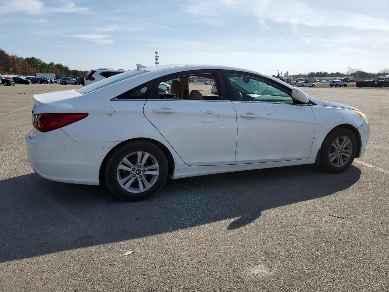 HYUNDAI SONATA GLS 2013 white  gas 5NPEB4AC3DH645329 photo #4