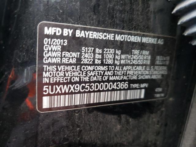 Lot #2459210586 2013 BMW X3 XDRIVE2 salvage car