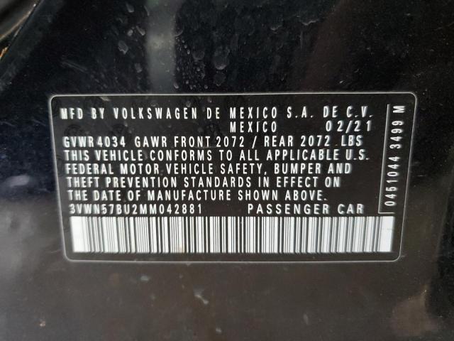 2021 Volkswagen Jetta S VIN: 3VWN57BU2MM042881 Lot: 45504164