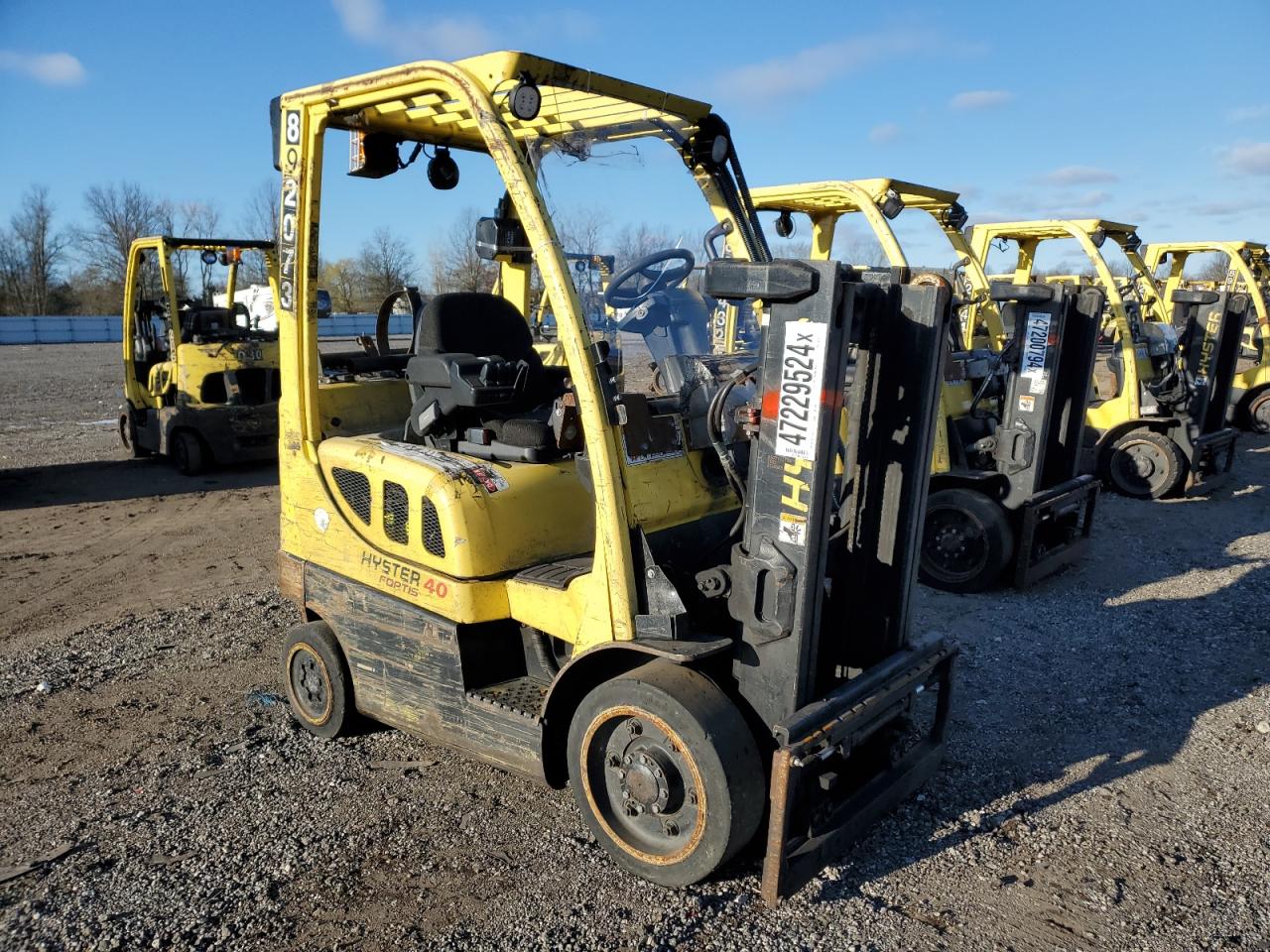 Lot #3242791972 2009 HYSTER FORKLIFT