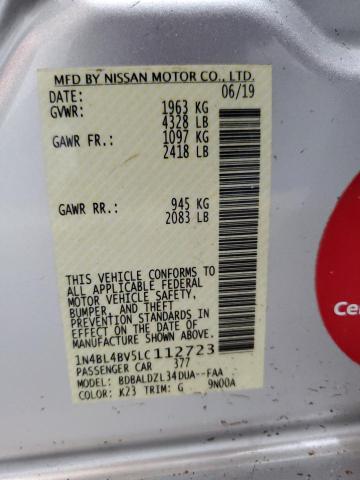 2020 NISSAN ALTIMA S - 1N4BL4BV5LC112723