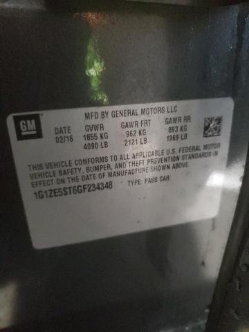 2016 CHEVROLET MALIBU LT - 1G1ZE5ST6GF234348