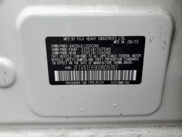 2016 SUBARU WRX PREMIU - JF1VA1E69G9809787