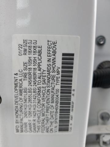 2022 HONDA PASSPORT T - 5FNYF8H60NB004700