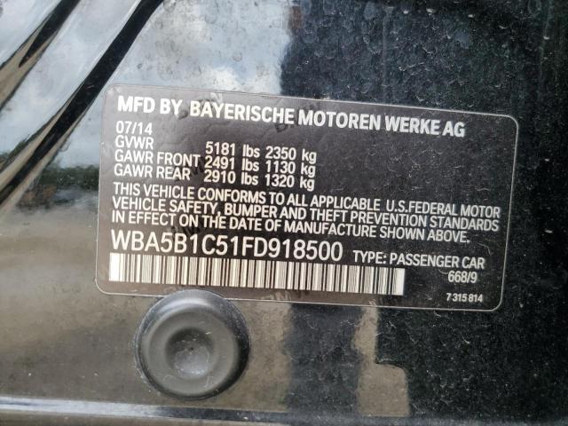 2015 BMW 535 I WBA5B1C51FD918500