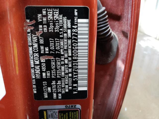 2013 Hyundai Santa Fe Sport VIN: 5XYZU3LB0DG077784 Lot: 48544854