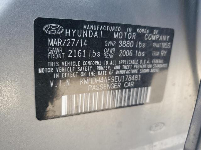2014 Hyundai Elantra Se VIN: KMHDH4AE9EU178481 Lot: 47644404