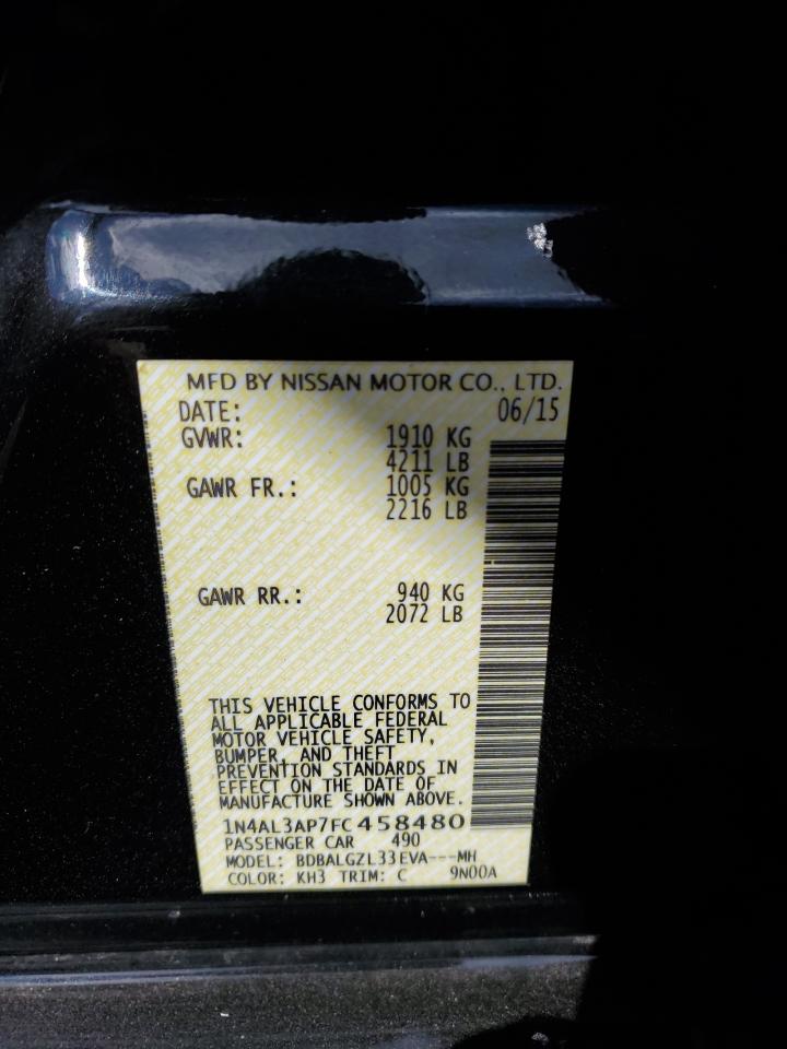 1N4AL3AP7FC458480 2015 Nissan Altima 2.5