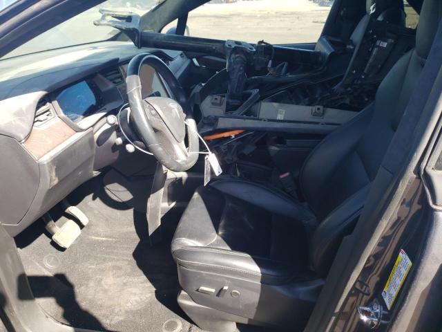 Lot #2423766370 2021 TESLA MODEL X salvage car