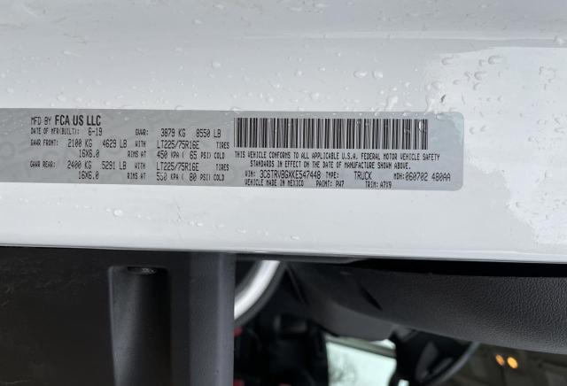 3C6TRVBGXKE547448 | 2019 Ram promaster 1500 1500 high