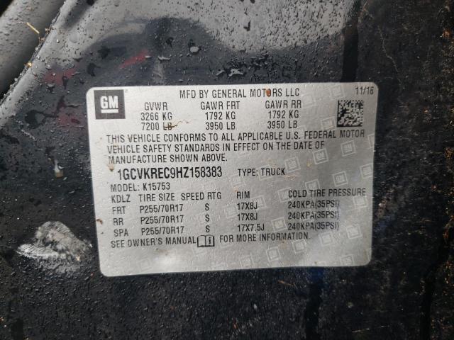 2017 CHEVROLET SILVERADO4 1GCVKREC9HZ158383