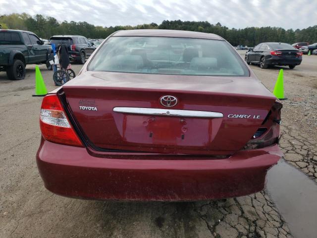 2004 Toyota Camry Le VIN: JTDBE32K040266456 Lot: 48525574