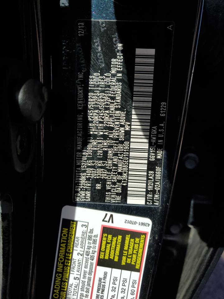 4T3BK3BB5EU101900 2014 Toyota Venza Le