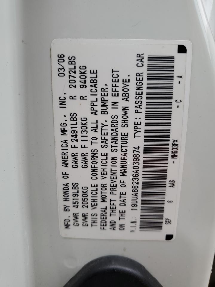 19UUA66236A039874 2006 Acura 3.2Tl