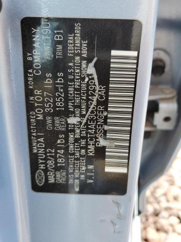 Lot #2452725811 2012 HYUNDAI ACCENT GLS salvage car