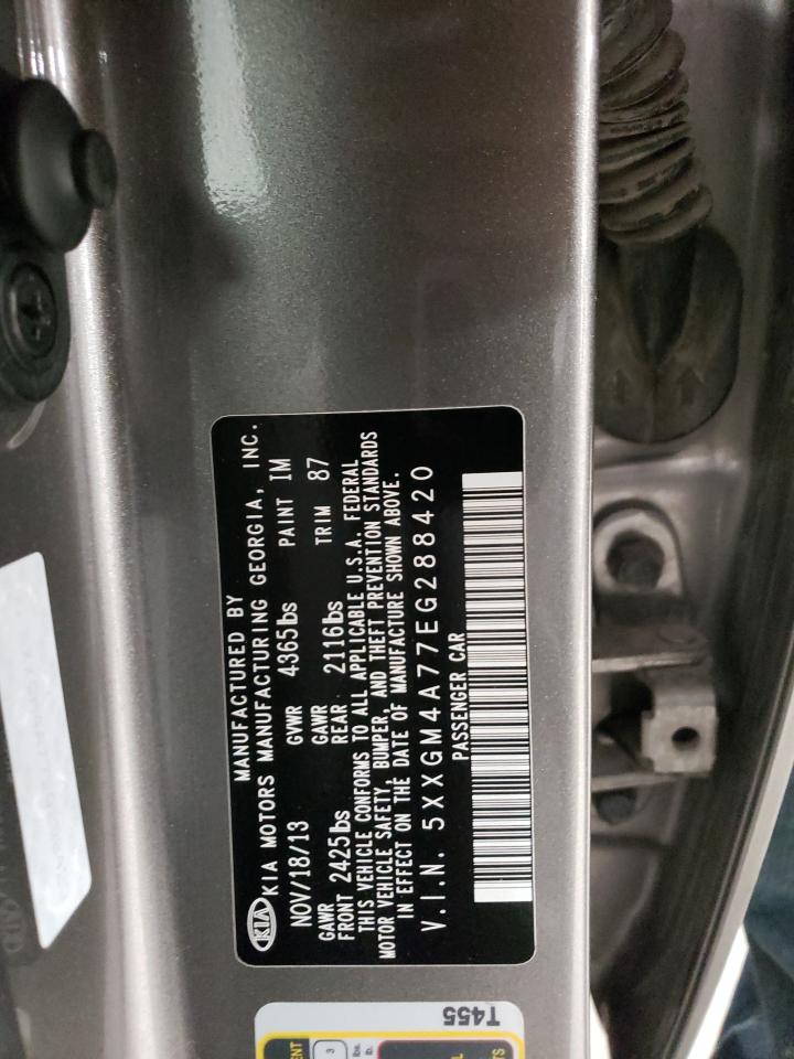 5XXGM4A77EG288420 2014 Kia Optima Lx