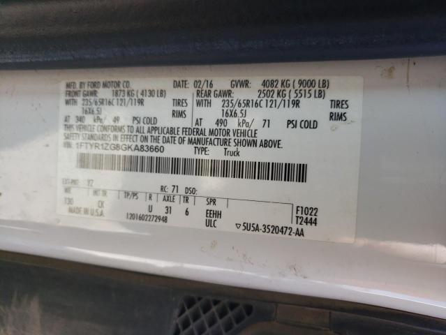 2016 FORD TRANSIT T- - 1FTYR1ZG8GKA83660