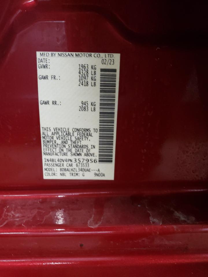 1N4BL4DV4PN357956 2023 Nissan Altima Sv