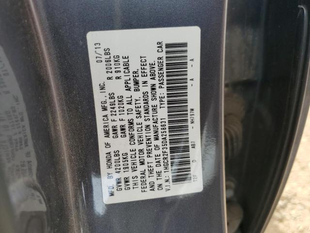 2013 Honda Accord Lx VIN: 1HGCR2F35DA258631 Lot: 49013324