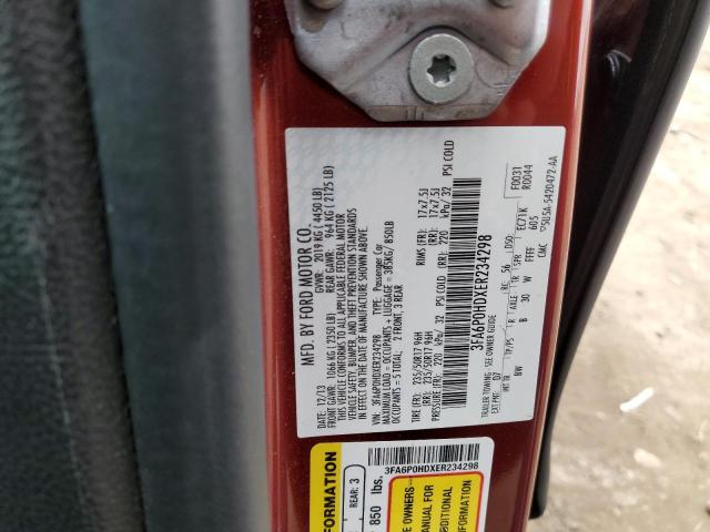 3FA6P0HDXER234298 2014 Ford Fusion Se