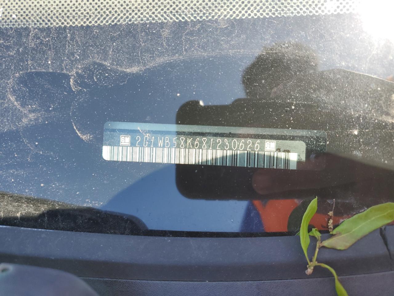 2G1WB58K681230626 2008 Chevrolet Impala Ls