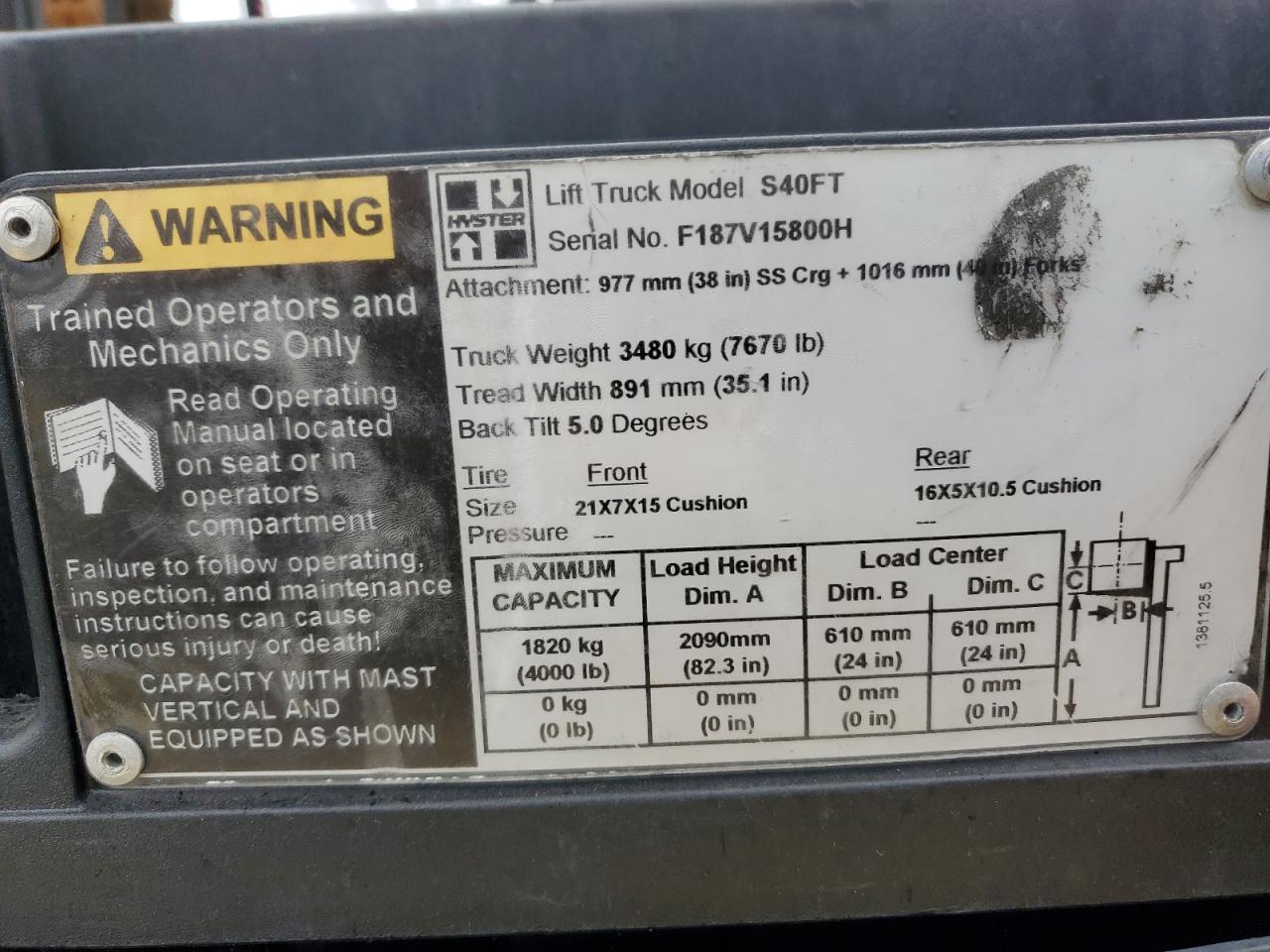 Lot #3242791975 2009 HYSTER FORKLIFT