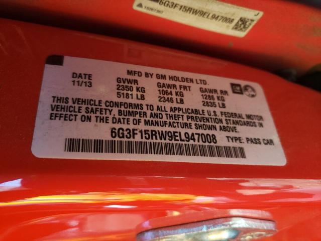 2014 Chevrolet Ss VIN: 6G3F15RW9EL947008 Lot: 45715634