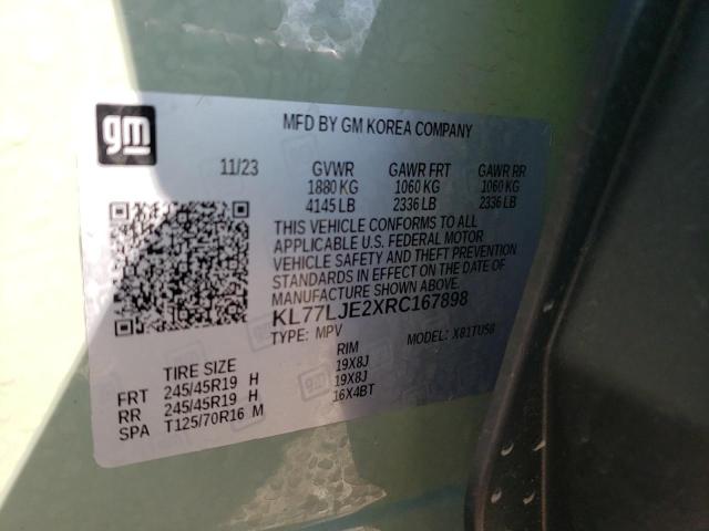 2024 CHEVROLET TRAX 2RS KL77LJE2XRC167898