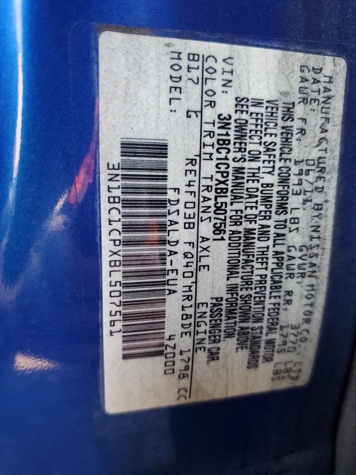 3N1BC1CPXBL507561 2011 Nissan Versa S