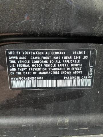 2017 VOLKSWAGEN CC R-LINE WVWFP7AN8HE501659