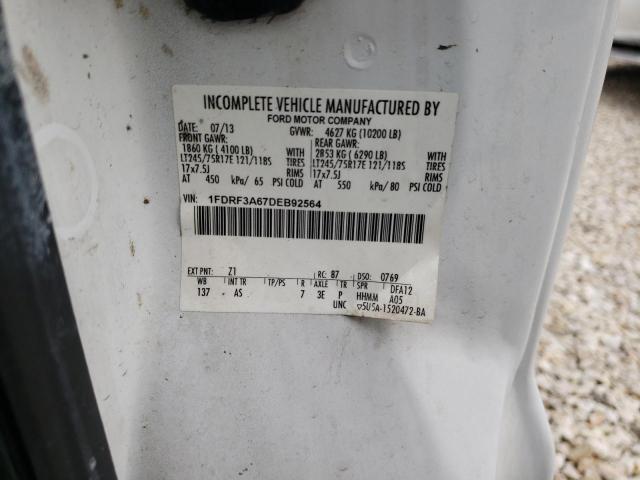2013 Ford F350 Super Duty VIN: 1FDRF3A67DEB92564 Lot: 46381424