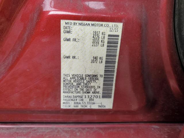2016 NISSAN ALTIMA 2.5 - 1N4AL3AP9GC132701