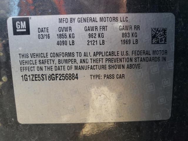 2016 Chevrolet Malibu Lt VIN: 1G1ZE5ST8GF256884 Lot: 47029334