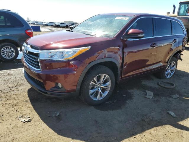 VIN 5TDBKRFH9ES006632 2014 Toyota Highlander, LE no.1