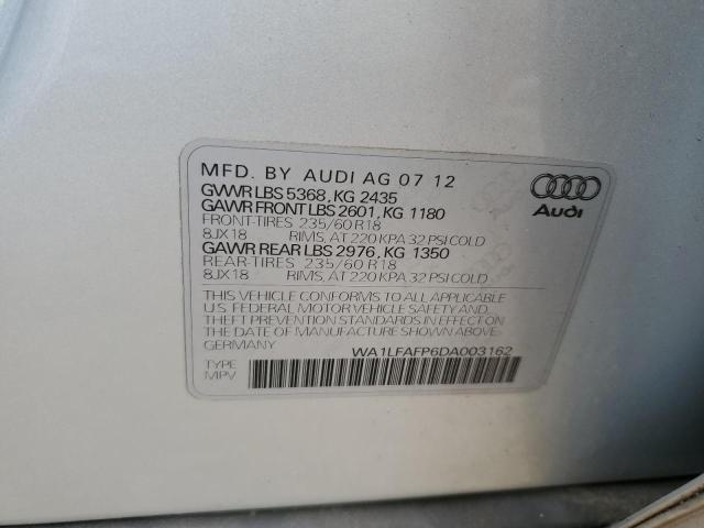 VIN WA1LFAFP6DA003162 2013 Audi Q5, Premium Plus no.12