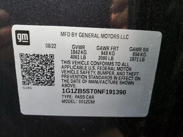 2022 CHEVROLET MALIBU LS - 1G1ZB5ST0NF191390