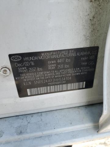 2017 Hyundai Sonata Se VIN: 5NPE24AF2HH534304 Lot: 47605914