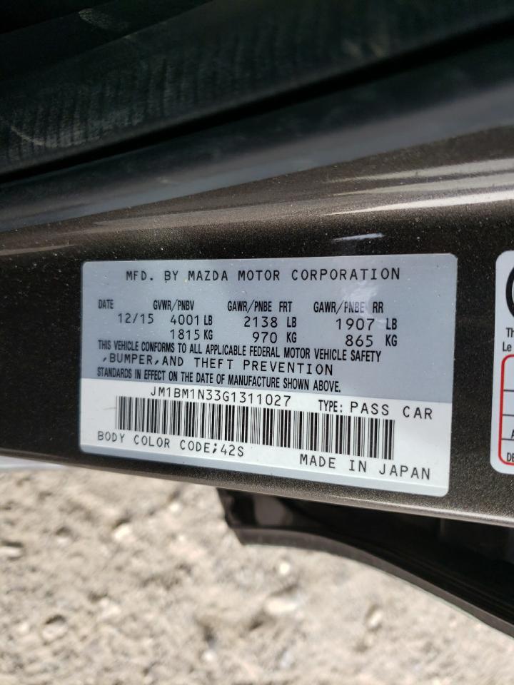 JM1BM1N33G1311027 2016 Mazda 3 Grand Touring