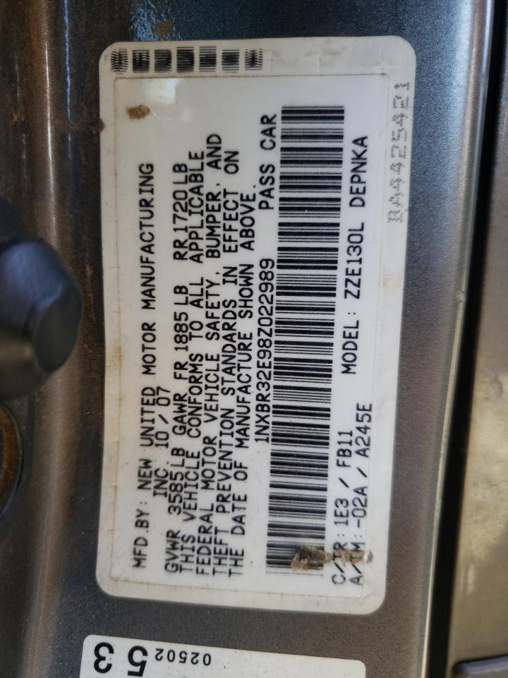 1NXBR32E98Z022989 2008 Toyota Corolla Ce