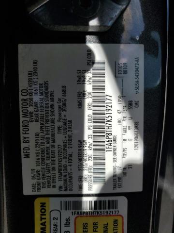 2019 FORD MUSTANG - 1FA6P8TH7K5192177