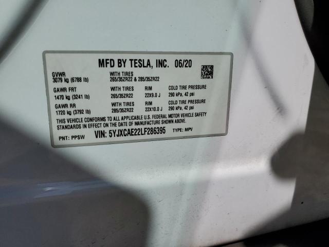 5YJXCAE22LF286395 Tesla Model X  12