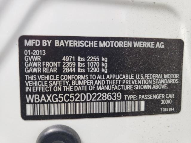 VIN WBAXG5C52DD228639 2013 BMW 5 Series, 528 I no.13