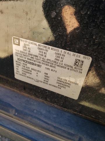 2013 Cadillac Srx Luxury Collection VIN: 3GYFNCE30DS641867 Lot: 47289424