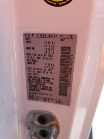 2021 Nissan Nv200 2.5S VIN: 3N6CM0KN2MK702701 Lot: 46559654