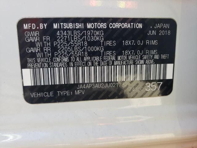 Lot #2448385147 2018 MITSUBISHI OUTLANDER salvage car