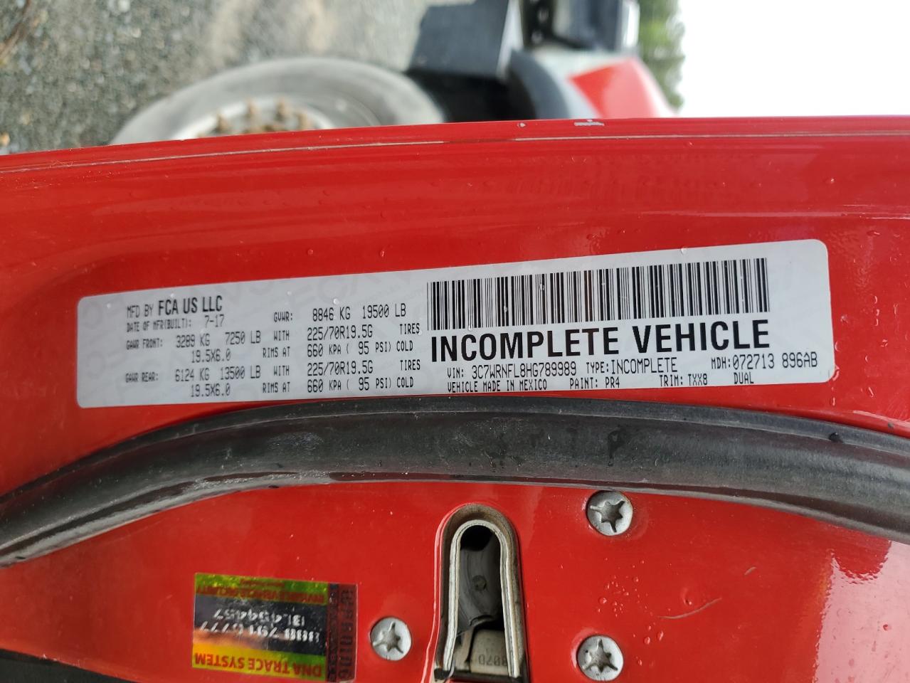 3C7WRNFL8HG789989 2017 Ram 5500