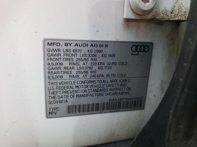 VIN WA1LABF70HD014828 2017 Audi Q7, Premium Plus no.13