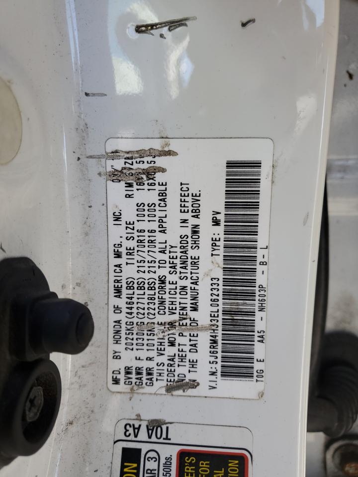 5J6RM4H33EL062333 2014 Honda Cr-V Lx