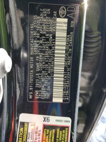 2015 TOYOTA COROLLA L - 2T1BURHE5FC336341