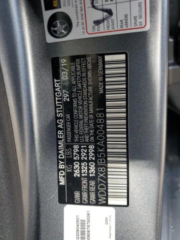 2019 MERCEDES-BENZ AMG GT 63 - WDD7X8JB5KA004881